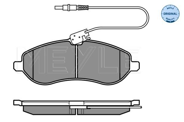 Meyle 0252459717W Колодки гальмівні (передні) Hyundai H-1 2.5 CRDi 08- (Sumitomo)