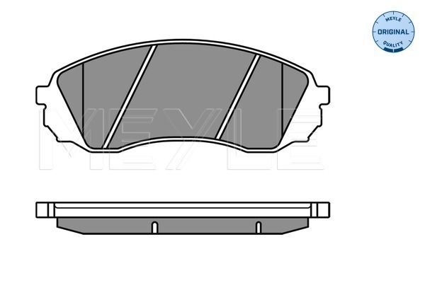 Meyle 0252459717W Колодки гальмівні (передні) Hyundai H-1 2.5 CRDi 08- (Sumitomo)