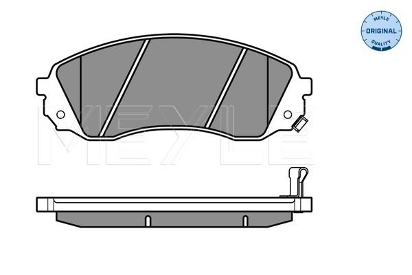 Meyle 0252459717W Колодки гальмівні (передні) Hyundai H-1 2.5 CRDi 08- (Sumitomo)