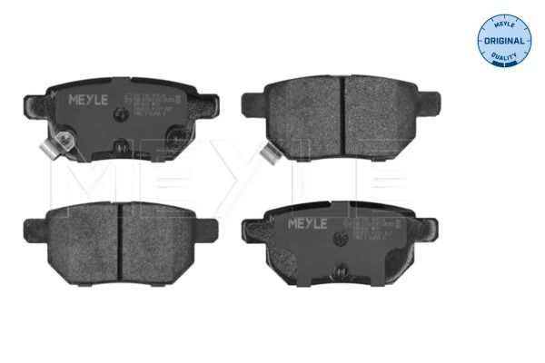Meyle 0252461015W Колодки гальмівні (задні) Toyota Auris/IQ/Urban Cruiser 07-