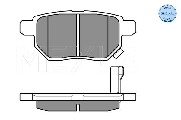 Meyle 0252461015W Колодки гальмівні (задні) Toyota Auris/IQ/Urban Cruiser 07-
