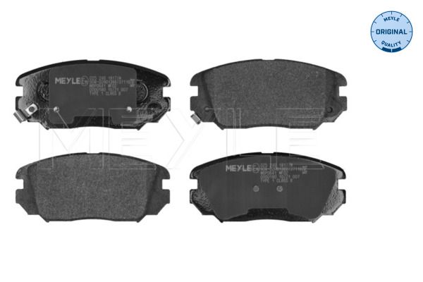 Meyle 0252461817W Колодки гальмівні (передні) Hyundai Sonata 04- (Mando)