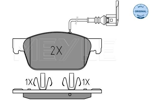 Meyle 0252462318W Колодки гальмівні (передні) VW T5 09-
