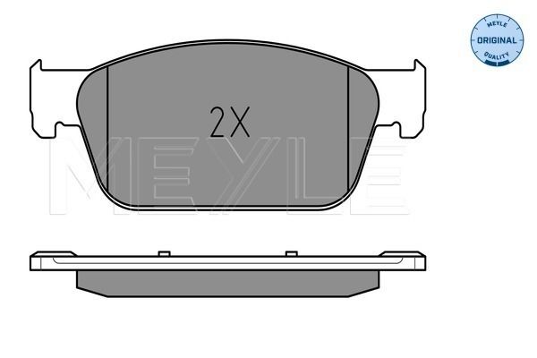 Meyle 0252462318W Колодки гальмівні (передні) VW T5 09-