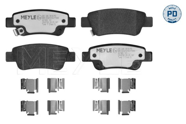 Meyle 0252463516W Колодки гальмівні (задні) Honda CR-V 06- (Bosch)