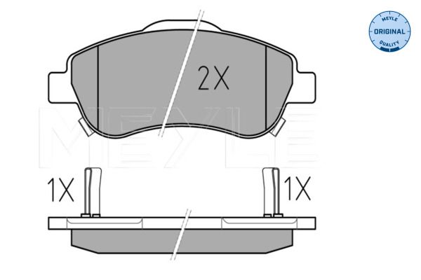 Meyle 0252463819W Колодки гальмівні (передні) Honda CR-V III/IV 07- (Bosch)