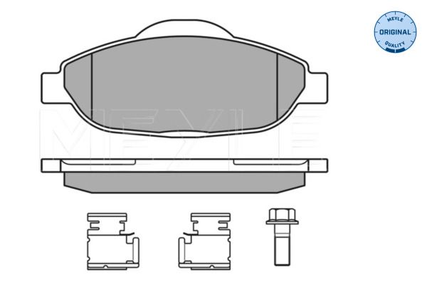 Meyle 0252466017 Колодки гальмівні (передні) Peugeot 308/CC/SW/3008 07-