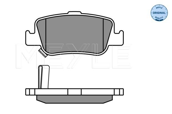 Meyle 0252467318 Колодки гальмівні (передні) Renault Logan I 04-/Nissan NP200 08- 1.4-1.6