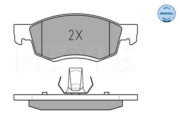 Meyle 0252467318 Колодки гальмівні (передні) Renault Logan I 04-/Nissan NP200 08- 1.4-1.6