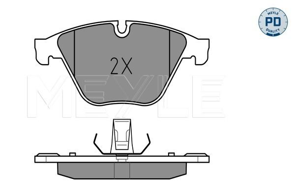 Meyle 0252468820PD Колодки гальмівні (передні) BMW 5 (F10,F18)/7 (F01,F02,F03,F04) 2.5D/3.0i 08-
