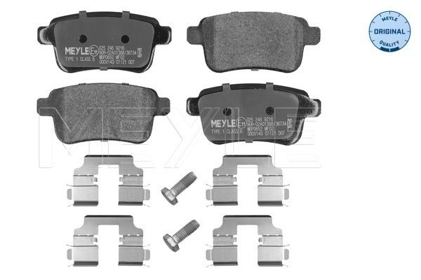 Meyle 0252469216 Колодки гальмівні (задні) Renault Kangoo 08-/MB Citan 12-