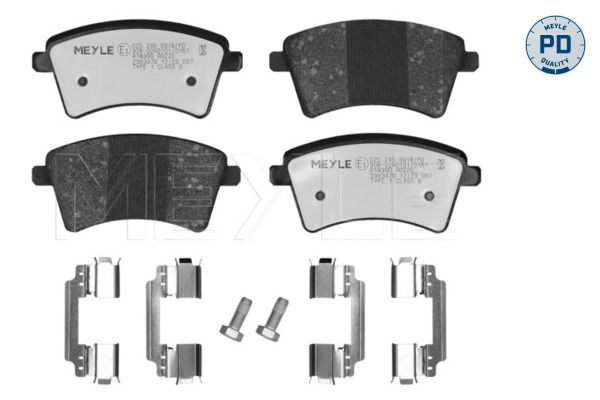 Meyle 0252469318PD Колодки гальмівні (передні) Renault Kangoo 08-