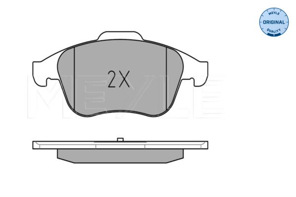 Meyle 0252470917 Колодки гальмівні (передні) Renault Laguna III 07-