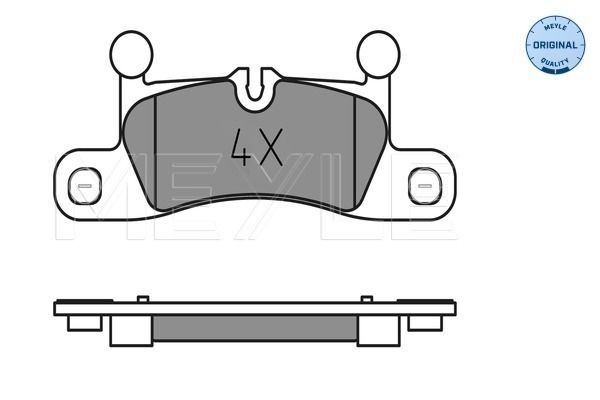 Meyle 0252472116 Колодки гальмівні (задні) VW Touareg/Porsche Cayenne 10- (187.5x75.5)