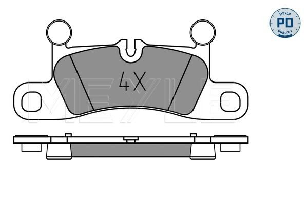 Meyle 0252472116PD Колодки гальмівні (задні) VW Touareg/Porsche Cayenne 10- (187.5x75.5)