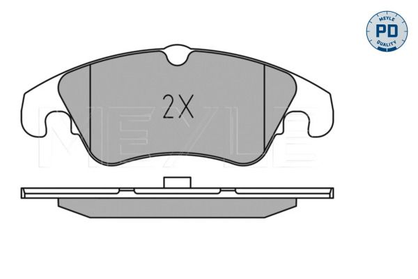 Meyle 0252474319PD Колодки гальмівні (передні) Audi A4/A5/Q5 07-
