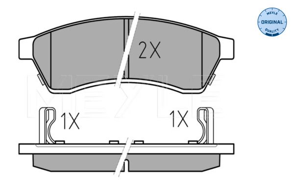 Meyle 0252476516W Колодки гальмівні (задні) Citroen Berlingo 08-