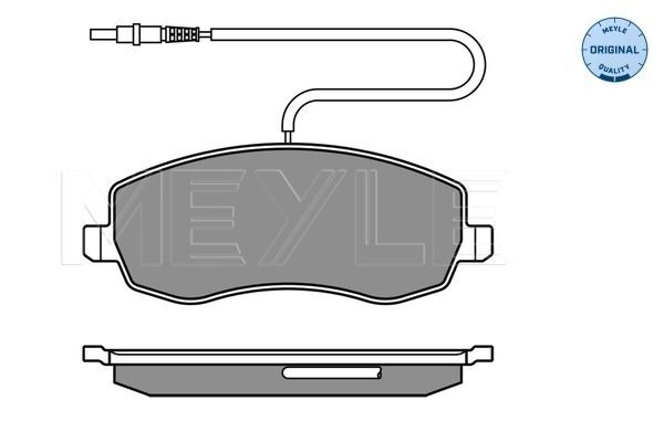 Meyle 0252483919W Колодки гальмівні (передні) Citroen C8/Peugeot 807 2.0/2.2 HDi 06-