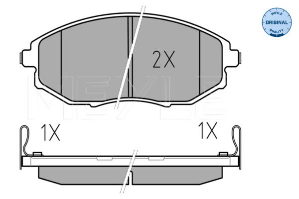 Meyle 0252486417W Колодки гальмівні (передні) Chevrolet Epica 2.0-2.5D 05-