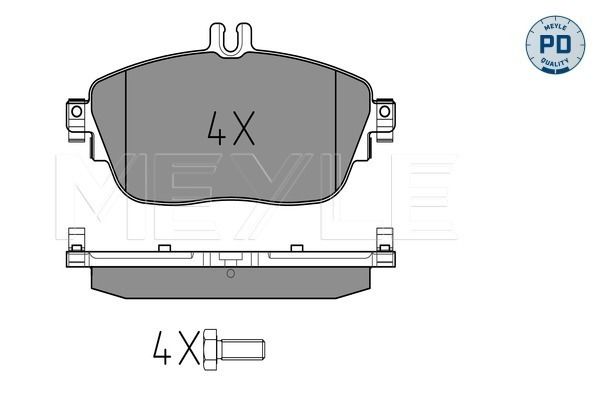 Meyle 0252487113W Колодки гальмівні (задні) Infiniti EX/Nissan Cube/Juke/Leaf/Renault Koleos/Suzuki