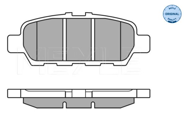 Meyle 0252487113W Колодки гальмівні (задні) Infiniti EX/Nissan Cube/Juke/Leaf/Renault Koleos/Suzuki