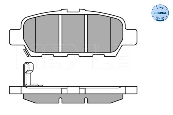 Meyle 0252487113W Колодки гальмівні (задні) Infiniti EX/Nissan Cube/Juke/Leaf/Renault Koleos/Suzuki