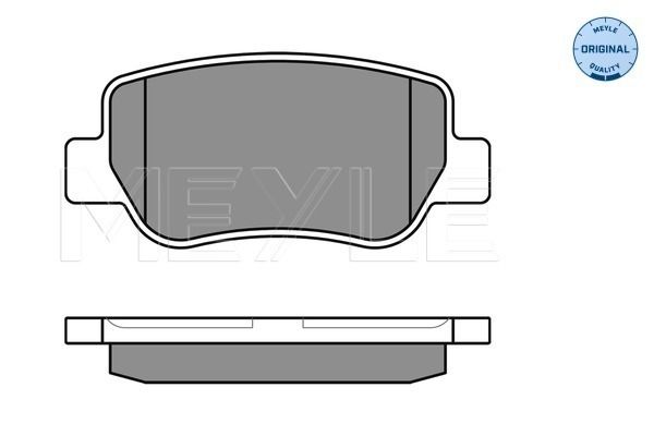 Meyle 0252488516W Колодки гальмівні (задні) Toyota Avensis 08-