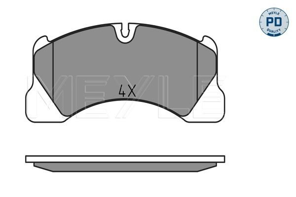 Meyle 0252500717 Колодки гальмівні (передні) Porsche Cayenne 02-/Macan 14-/Panamera 10-16/VW Touareg