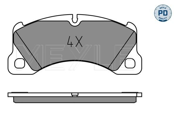 Meyle 0252500717PD Колодки гальмівні (передні) Porsche Cayenne 02-/Macan 14-/Panamera 10-16/VW Touar