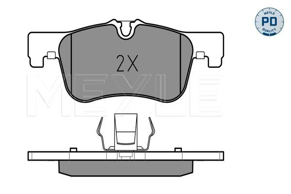 Meyle 0252502119 Колодки гальмівні (передні) Land Rover Range Rover/Discovery 2.0-5.0 09- (TRW)