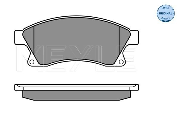 Meyle 0252503118W Колодки гальмівні (передні) Chevrolet Aveo 11-/Opel Astra J 09-
