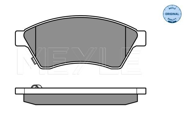 Meyle 0252503118W Колодки гальмівні (передні) Chevrolet Aveo 11-/Opel Astra J 09-