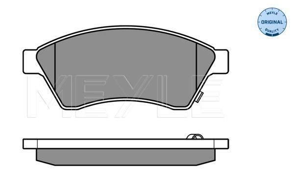 Meyle 0252503118W Колодки гальмівні (передні) Chevrolet Aveo 11-/Opel Astra J 09-