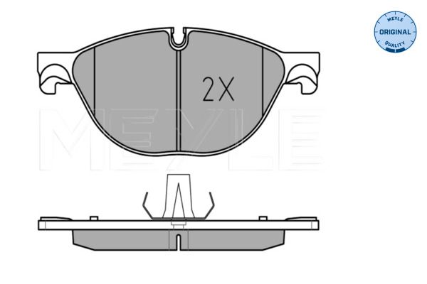 Meyle 0252504519PD Колодки гальмівні (передні) BMW 5/6/7 09- (Ate)