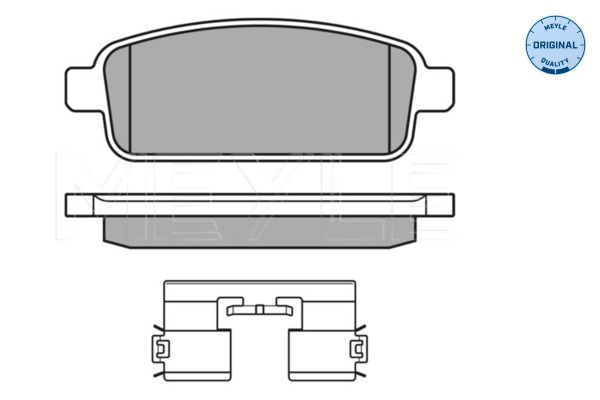 Meyle 0252509616W Колодки гальмівні (задні) Chevrolet Cruze/Opel Astra J 09- (R16)