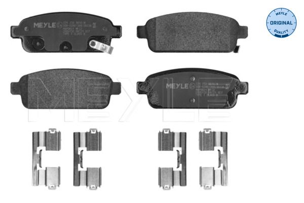 Meyle 0252509616W Колодки гальмівні (задні) Chevrolet Cruze/Opel Astra J 09- (R16)