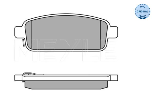 Meyle 0252509616W Колодки гальмівні (задні) Chevrolet Cruze/Opel Astra J 09- (R16)