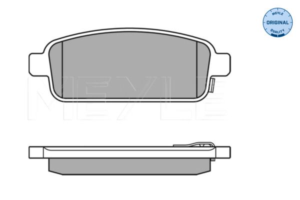 Meyle 0252509616W Колодки гальмівні (задні) Chevrolet Cruze/Opel Astra J 09- (R16)