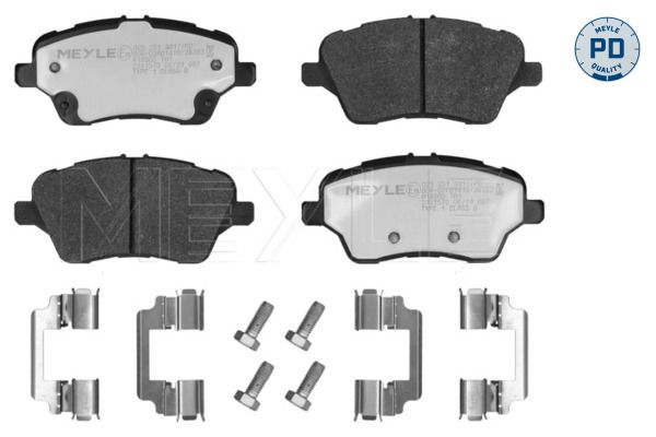 Meyle 0252513417PD Колодки гальмівні (передні) Ford Courier 14- (TRW)