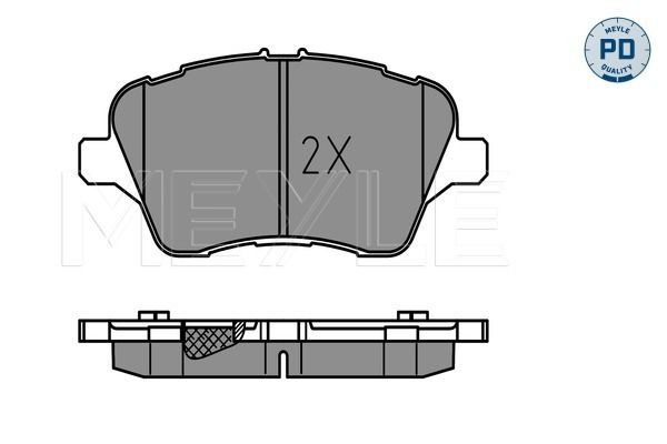Meyle 0252513417PD Колодки гальмівні (передні) Ford Courier 14- (TRW)