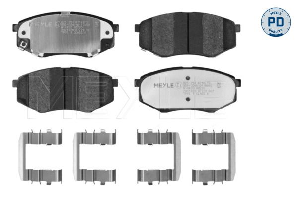 Meyle 0252519021 Колодки гальмівні (передні) Jeep Grand Cherokee IV 3.0-6.4 10- (194.6x64.1x19.2)