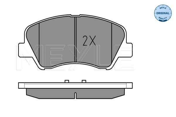 Meyle 0252534818 Колодки гальмівні (передні) Hyundai Accent IV/Kia Rio 10-