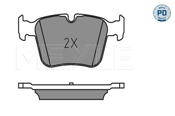 Meyle 0252535416PD Колодки гальмівні (задні) MB C-class (W205/A205/S205/C205) 14- (Ate)