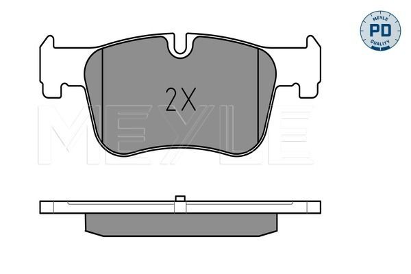 Meyle 0252550618PD Колодки гальмівні (передні) BMW 1 (F20)/3 (F30)/4 (F32) 10- (PREMIUM)