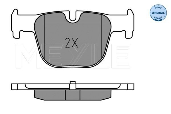 Meyle 0252551417 Колодки гальмівні (задні) BMW 3 (F30/F31/F34/F80)/4 (F32/F36/F82) 11-