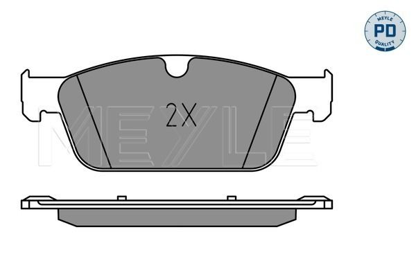 Meyle 0252553119PD Колодки гальмівні (передні) MB M-class (W166)/GL-class (X166) 11-