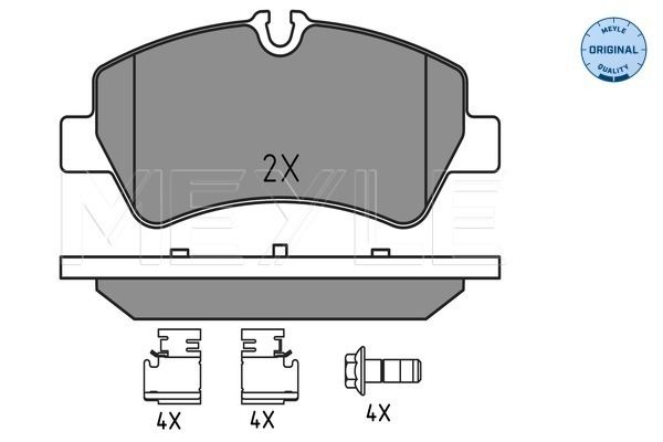 Meyle 0252560418 Колодки гальмівні (задні) Ford Transit 2.2TDCi 12- (Bosch)