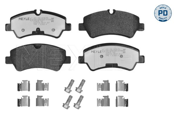 Meyle 0252560418PD Колодки гальмівні (задні) Ford Transit 2.0-2.2TDCi 12- (Bosch)