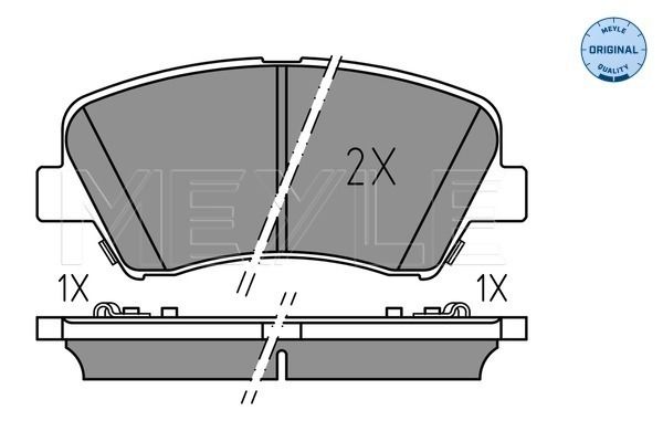 Meyle 0252569218 Колодки гальмівні (передні) Hyundai Elantra 10-/ i30 11-/ Kia Ceed 12- R15 (Bosch)