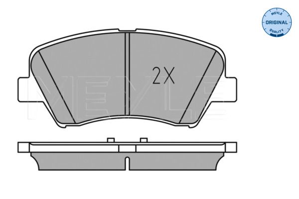 Meyle 0252569218 Колодки гальмівні (передні) Hyundai Elantra 10-/ i30 11-/ Kia Ceed 12- R15 (Bosch)